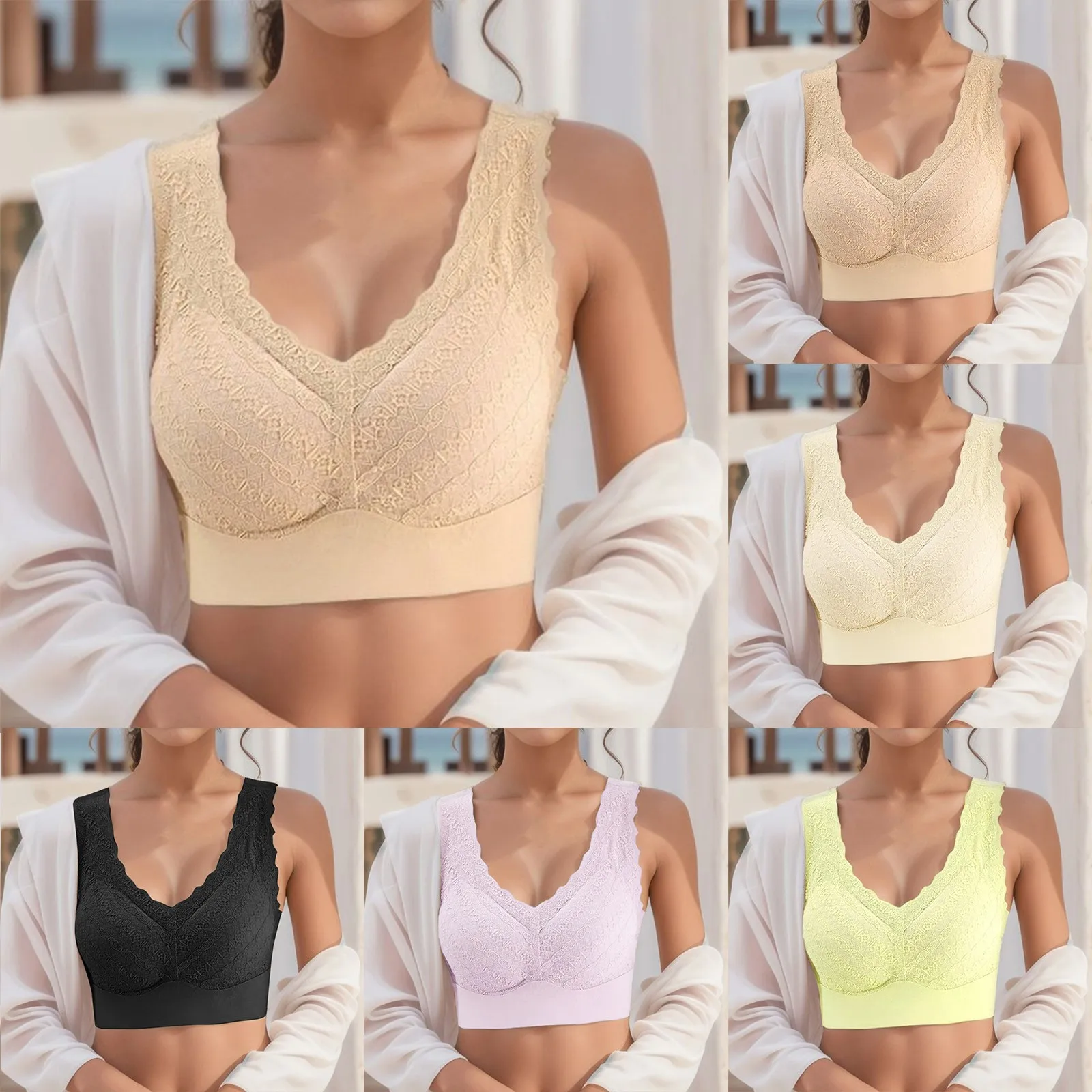 Women's Comfortable And Traceless Tank Top Style Small Chest Converged Fixed Cup Beautiful Back Women Bra Sports Bra with Cups
Women's Comfortable And Traceless Tank Top Style Small Chest Converged Fixed Cup Beautiful Back Women Bra Sports Bra with Cups
