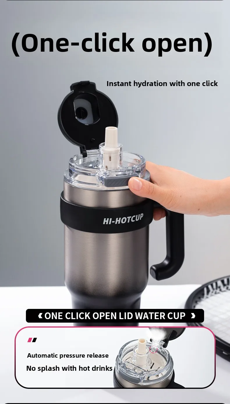 Large Capacity Ceramic Insulated Water Bottle for Men 2025 New Model Portable Carrying Straw Cup Stainless Steel Tea Separator 9 S0dccf989b3f7402db40b21438e6c9982t