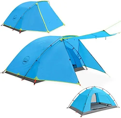 

Туристическая палатка на одного человека, большая семейная водонепроницаемая палатка, легкая, с двойным слоем для веранды, 2/4 человек