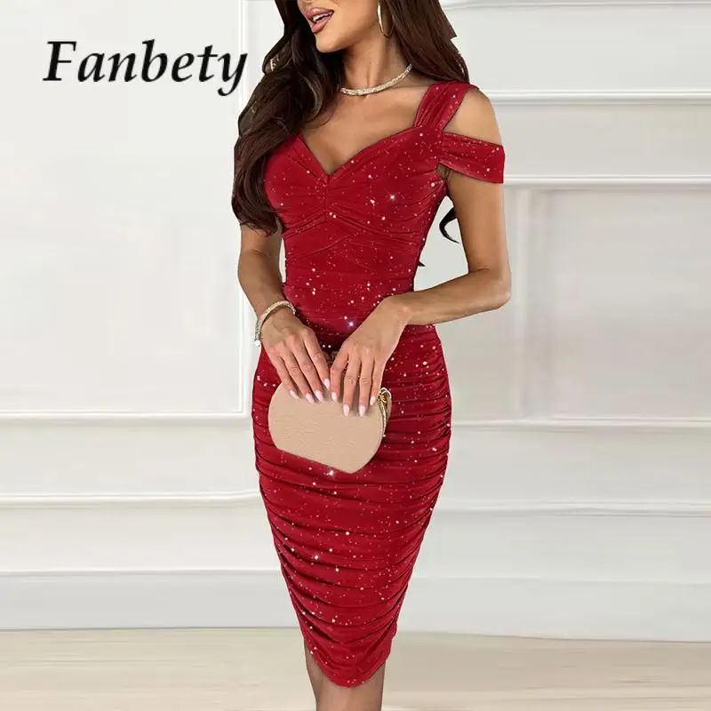 Office Fashion Bag Hip Office Midi Dress 2024 Spring Elegant Pleat Female Party Dress Women Sexy Hollow Shoulder Shinny Dress
Office Fashion Bag Hip Office Midi Dress 2024 Spring Elegant Pleat Female Party Dress Women Sexy Hollow Shoulder Shinny Dress
