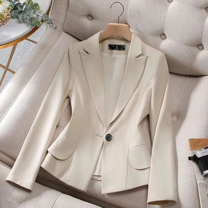 Apricot Suit Women's Coat Spring Autumn 2023New Fashion Korean Long Sleeve Blazers Woman Jacket Casual Office Ladies Blazer Tops
Apricot Suit Women's Coat Spring Autumn 2023New Fashion Korean Long Sleeve Blazers Woman Jacket Casual Office Ladies Blazer Tops