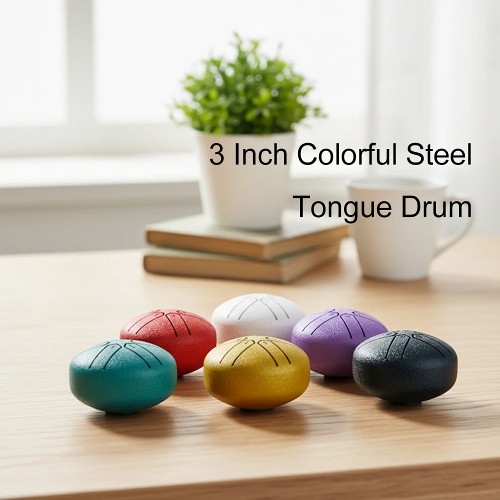 3 Inches Steel Tongue Drum 6 Notes Rain Chime Ethereal Hand Pan for Meditation Yoga Musical Education 3 Inches Steel Tongue Drum 6 Notes Rain Chime Ethereal Hand Pan for Meditation Yoga Musical Education