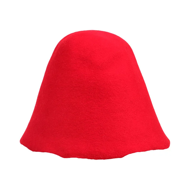 

New Fashion Handmade Wool Fisherman Bucket Hat For Women Men Casual Winter Keep Warm Cap Custom DIY K Pop Wide Brim Fedora Hat