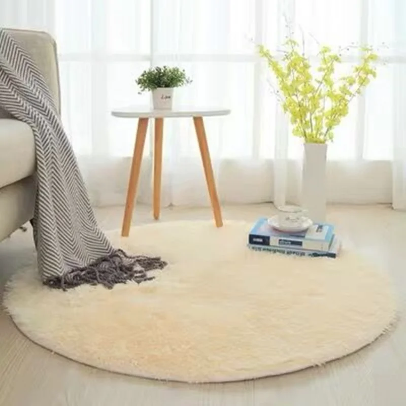 Silk and Wool Carpet Living Room Tea Table Bedroom Round Carpet Decoration Furry Comfort Carpets Home Decor Mat Foot Area Rug
Silk and Wool Carpet Living Room Tea Table Bedroom Round Carpet Decoration Furry Comfort Carpets Home Decor Mat Foot Area Rug
