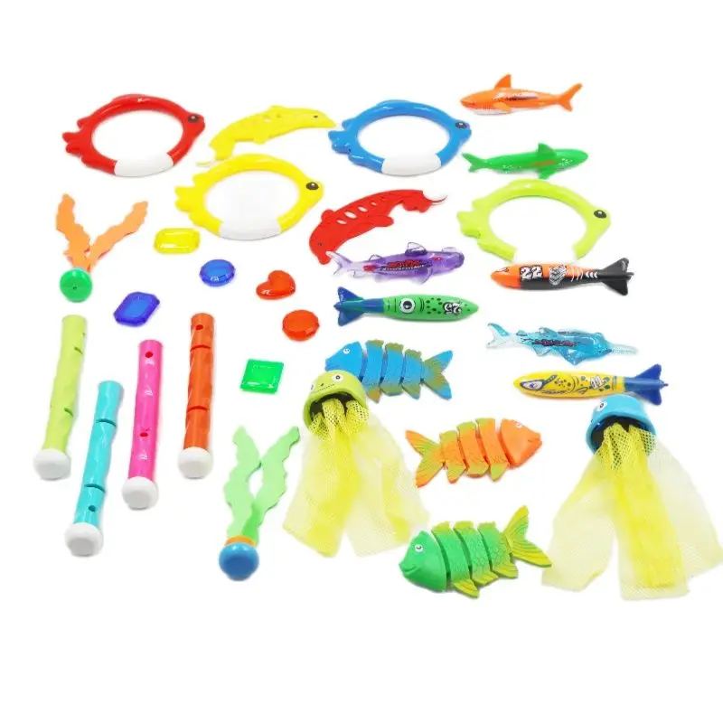 Summer Swimming Water Fish Toys 30 Pieces Diving Pool Toys 3-12 Years Old Big Set Pool Games Diving Toys Bathing Fishing Gift S
Summer Swimming Water Fish Toys 30 Pieces Diving Pool Toys 3-12 Years Old Big Set Pool Games Diving Toys Bathing Fishing Gift S