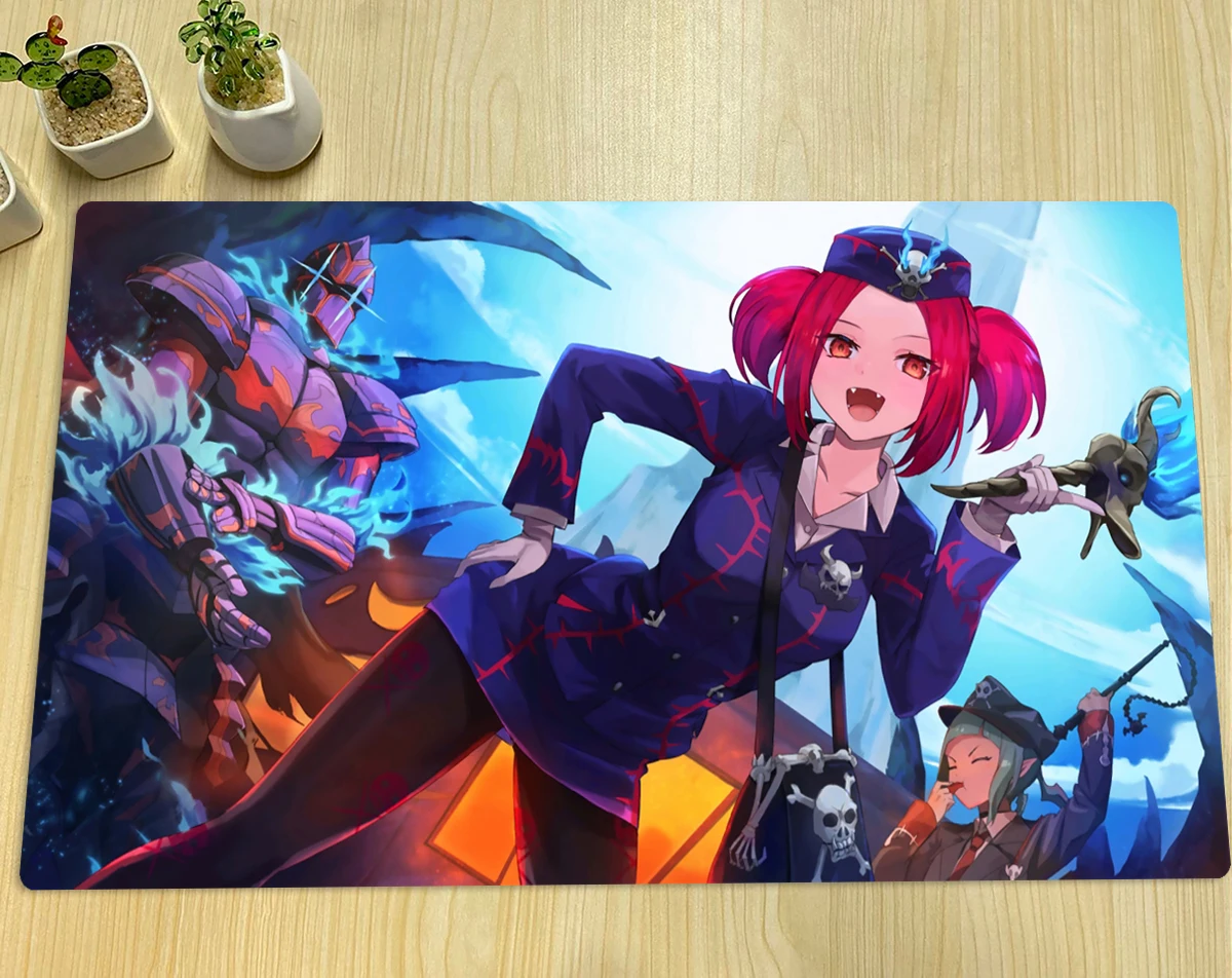

YuGiOh Playmat Tour Guide From The Underworld TCG CCG Board Game Trading Card Game Mat Rubber Anime Mouse Pad Desk Mat Zones Bag