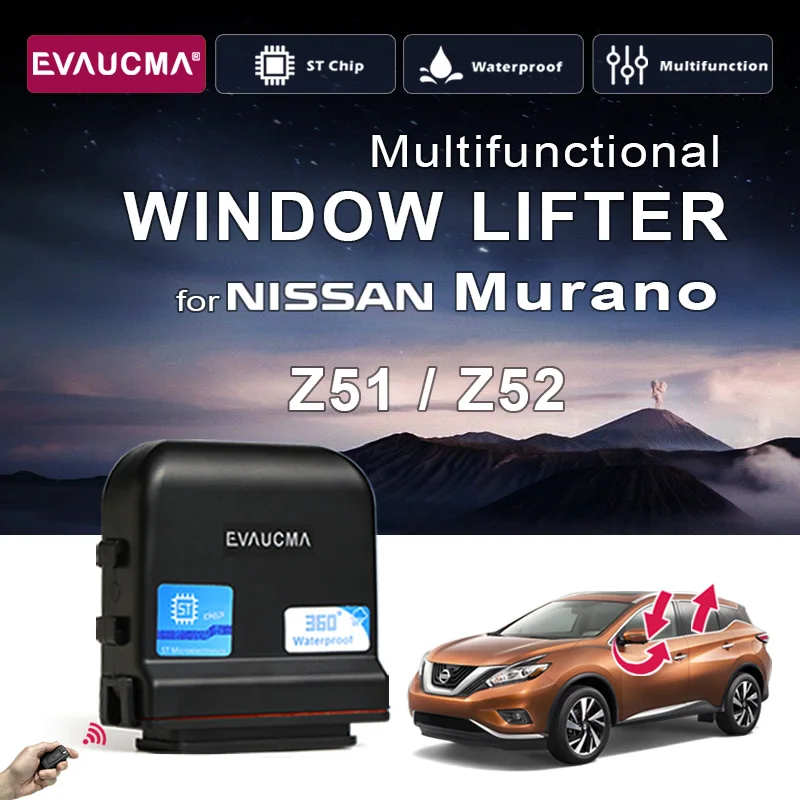 

Автомобильный Автоматический Интеллектуальный стеклоподъемник Для Nissan Murano Z51 Z52, комплект для закрытия окна + комплект для зеркала, Автомобильная сигнализация, аксессуары