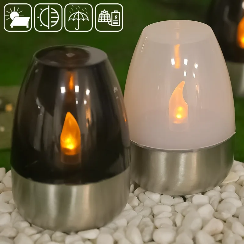 3/1PCS Solar Candle Lamp LED Stainless Steel Night Lights Candlelight Dinner Decor Light Outdoor Waterproof Courtyard Lawn Lamps
3/1PCS Solar Candle Lamp LED Stainless Steel Night Lights Candlelight Dinner Decor Light Outdoor Waterproof Courtyard Lawn Lamps