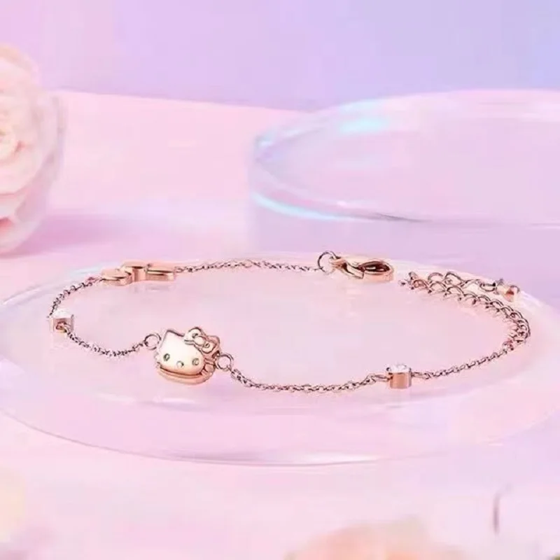 Sanrio Hello Kitty Bracelet Anime Hello Kitty Y2K Bow Gold Plated Bracelet Girl Birthday Gift
Sanrio Hello Kitty Bracelet Anime Hello Kitty Y2K Bow Gold Plated Bracelet Girl Birthday Gift
