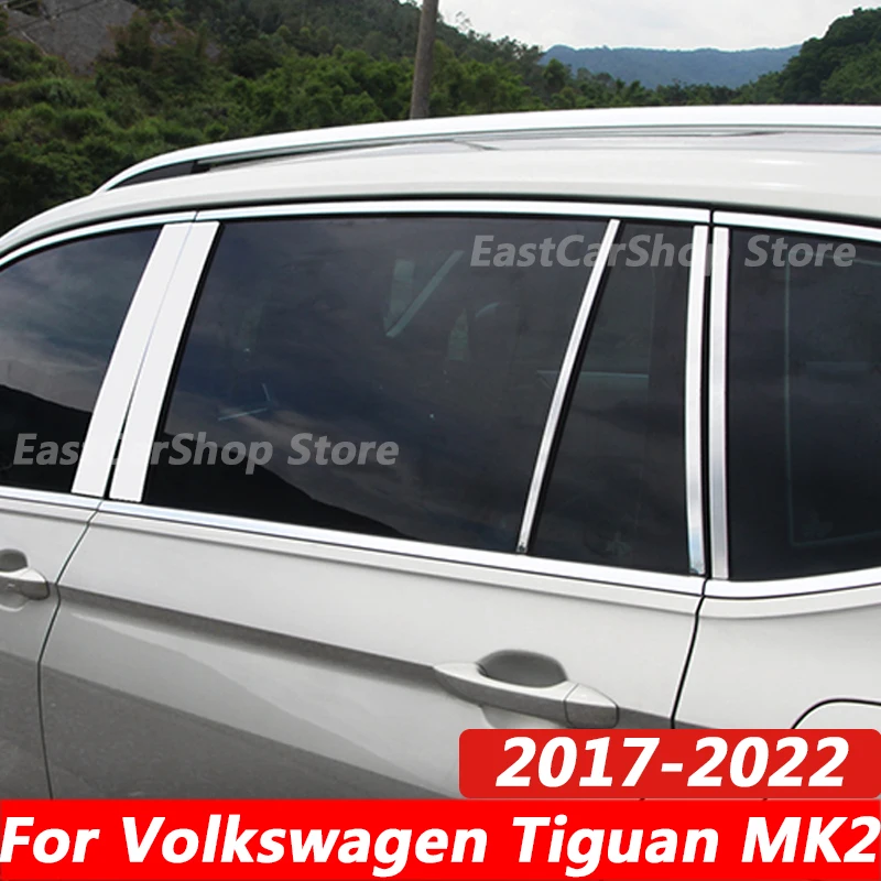 For Volkswagen VW Tiguan MK2 2017-2022 2021 Auto Exterior Stainless Steel Car Door Window Column BC Pillar Post Cover Trim
For Volkswagen VW Tiguan MK2 2017-2022 2021 Auto Exterior Stainless Steel Car Door Window Column BC Pillar Post Cover Trim