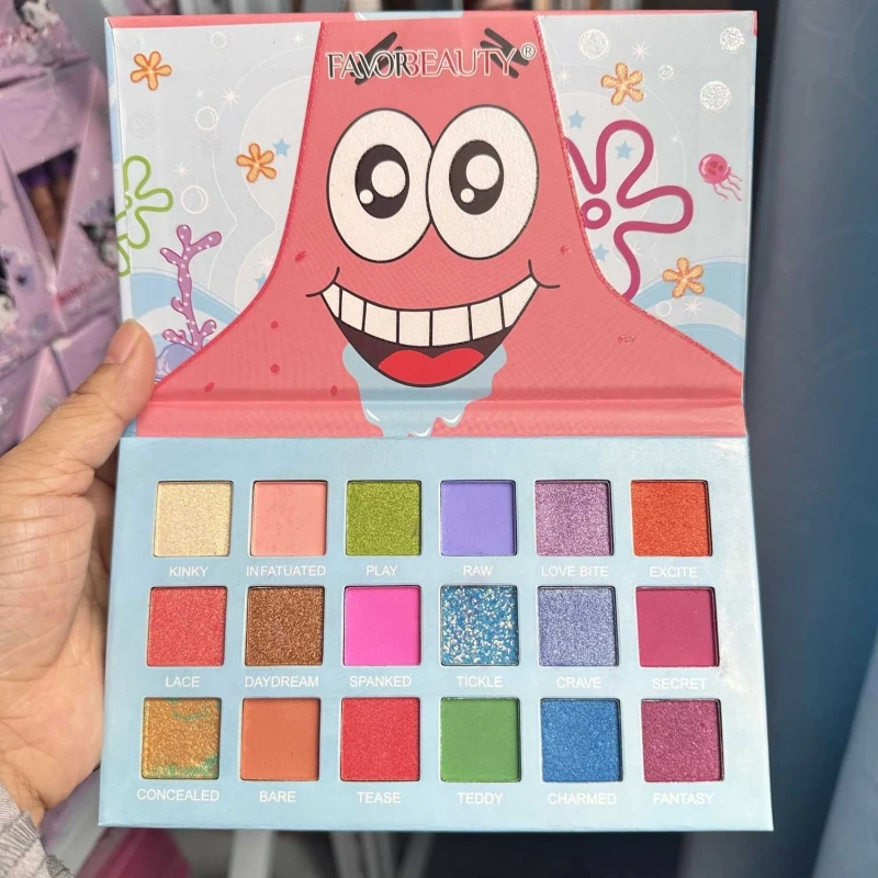 New Patrick Star Makeup 18 Color Eyeshadow Pearlescent Matte Fine Glitter Palette Anime Cartoon Girls Daily Portable Cosmetics
New Patrick Star Makeup 18 Color Eyeshadow Pearlescent Matte Fine Glitter Palette Anime Cartoon Girls Daily Portable Cosmetics