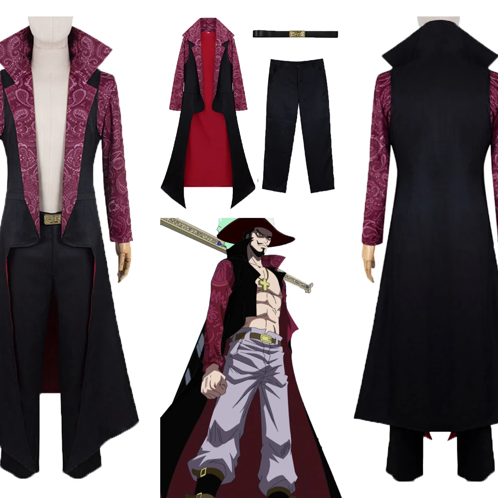 Костюм для косплея Mihawk из аниме, Фэнтезийный костюм, пальто, штаны для взрослых, для ролевых игр, аксессуары для Хэллоуина, карнавала
Костюм для косплея Mihawk из аниме, Фэнтезийный костюм, пальто, штаны для взрослых, для ролевых игр, аксессуары для Хэллоуина, карнавала