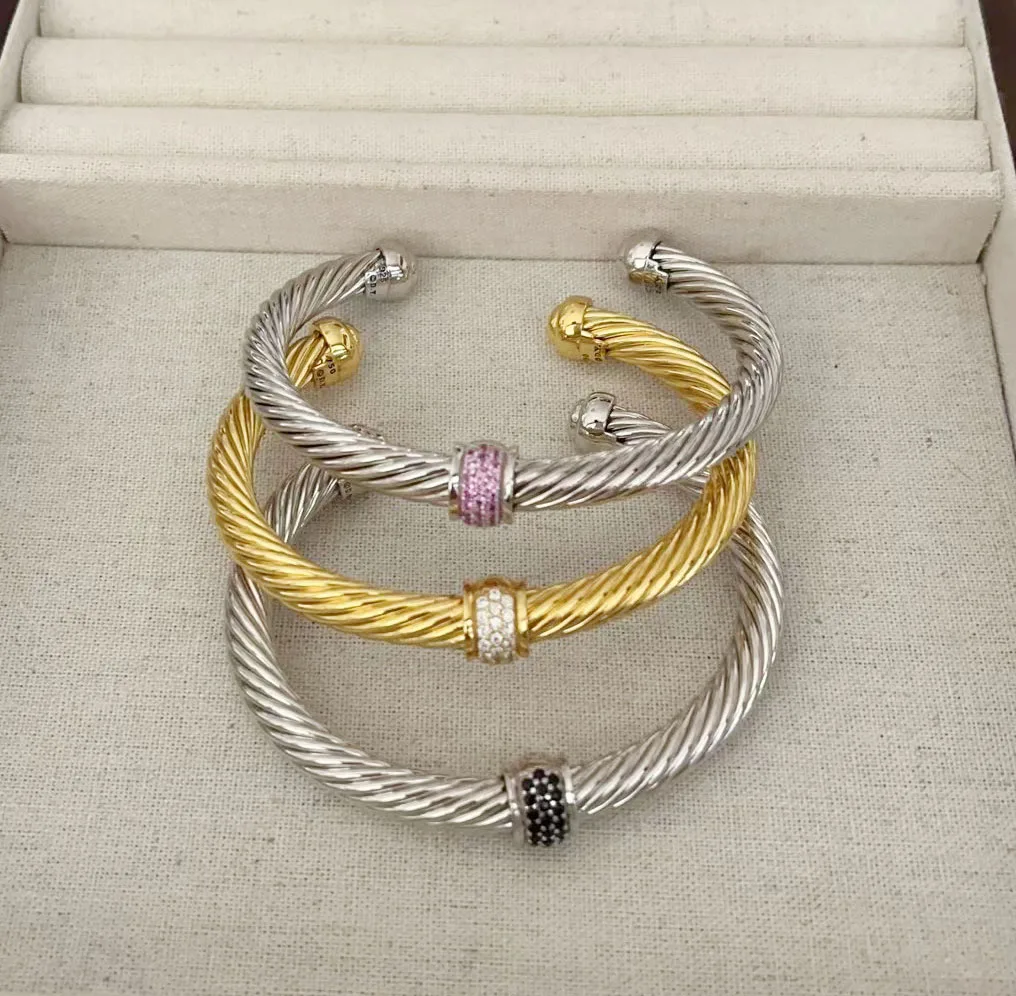New Twisted Wire Bracelet 925 Silver Plated Streamline 7mm Diamond Man's Popular Jewelry Wholesale in Free Shipping
New Twisted Wire Bracelet 925 Silver Plated Streamline 7mm Diamond Man's Popular Jewelry Wholesale in Free Shipping