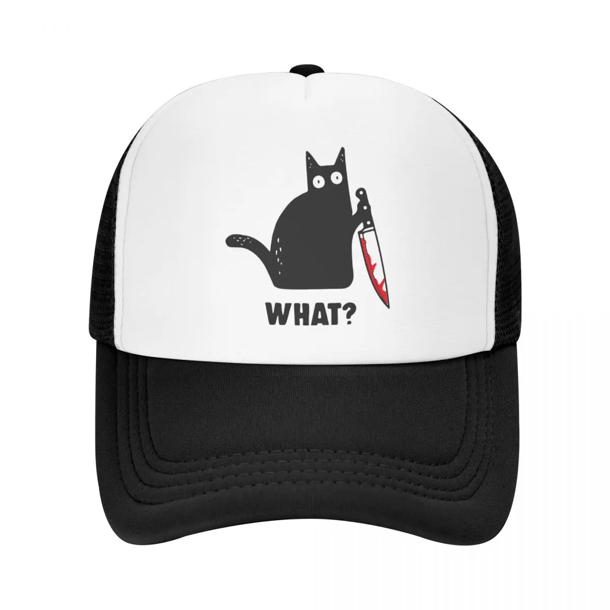 Funny Halloween Cat What Baseball Cap Sun Protection Adjustable Murderous Cat With Knife Trucker Hat Spring Snapback Caps
Funny Halloween Cat What Baseball Cap Sun Protection Adjustable Murderous Cat With Knife Trucker Hat Spring Snapback Caps