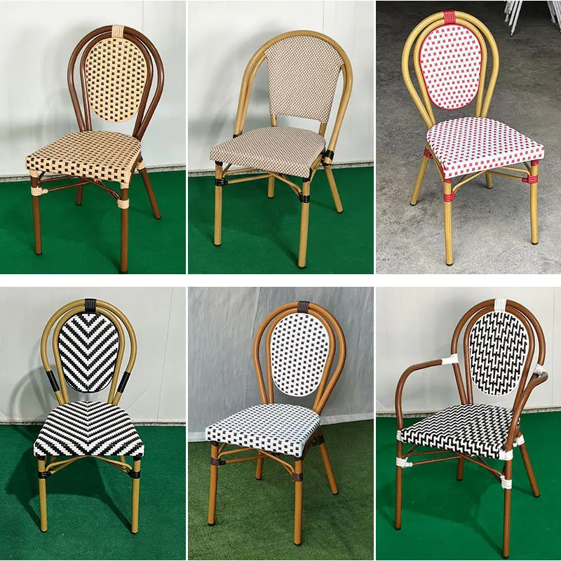 

French Nordic homestay balcony leisure chair manufacturer wholesale vintage rattan chair milk tea shop balcony leisure chair
