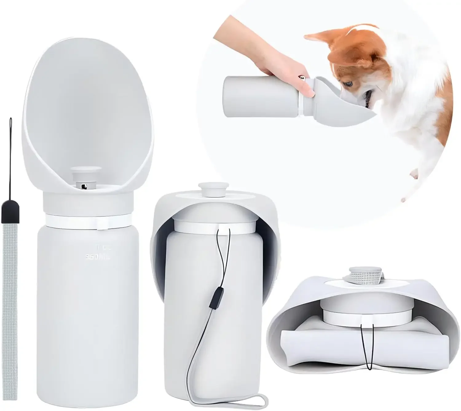 Складной походный дозатор воды для домашних животных, переносная бутылка для воды для собак, герметичная силиконовая бутылка для воды для собак, Lightweig 
Складной походный дозатор воды для домашних животных, переносная бутылка для воды для собак, герметичная силиконовая бутылка для воды для собак, Lightweig