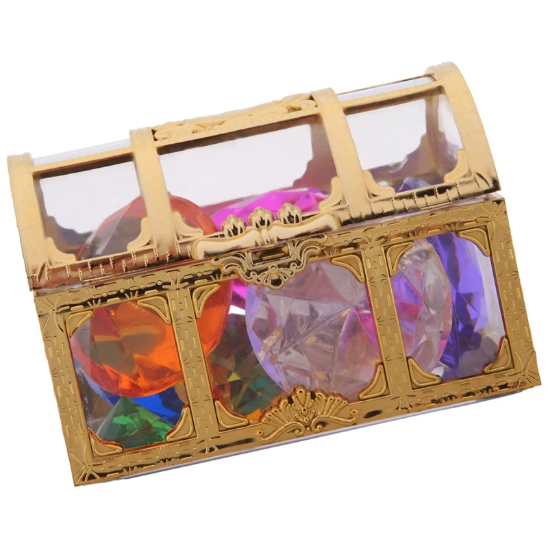 Diving Gem Pool Toys Colorful Diamond Gem With Treasure Pirate Chest Box Summer Underwater Gemstones Set For Kids
Diving Gem Pool Toys Colorful Diamond Gem With Treasure Pirate Chest Box Summer Underwater Gemstones Set For Kids