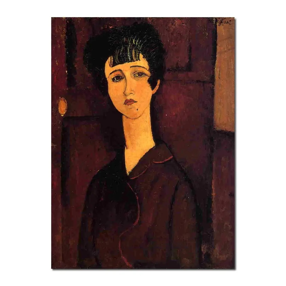 

Classic Oil Painting Women Figure Victoria Amedeo Modigliani Picture Convert To Canvas High Quality Hand Painted Unframed