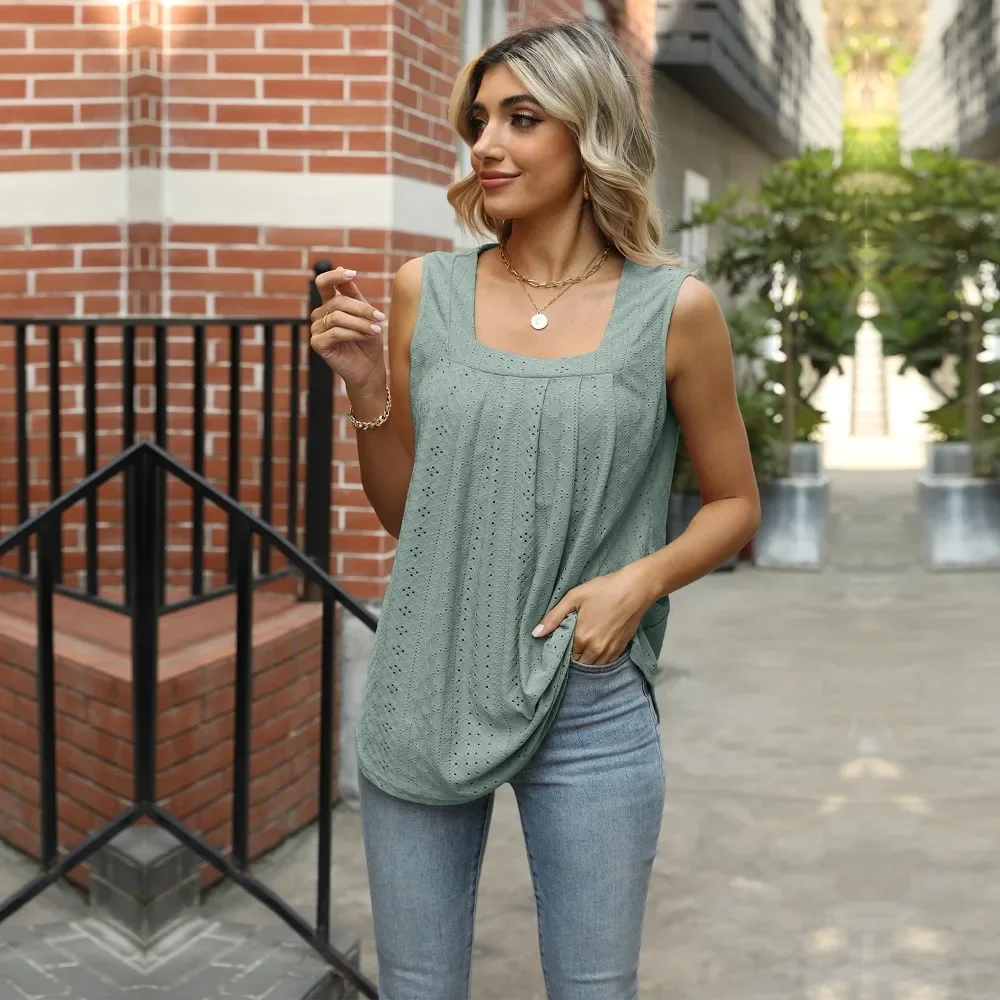 Women's Blouses & Shirts for Women Elegant Clothes Korean Trend 2024 Sleeveless Sun Top Summer Clothing
Women's Blouses & Shirts for Women Elegant Clothes Korean Trend 2024 Sleeveless Sun Top Summer Clothing