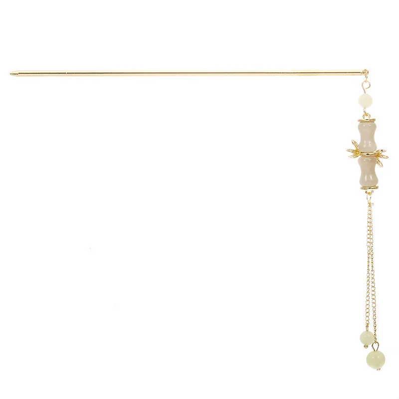 Chinese style flat buckle tassel hairpin, bamboo knot, classical coiled hair, glazed hairpin, antique style simple headdress
Chinese style flat buckle tassel hairpin, bamboo knot, classical coiled hair, glazed hairpin, antique style simple headdress