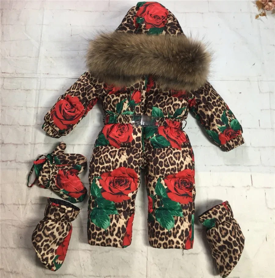 -30 Degree Leopard Baby Girl Winter Jumpsuit Warm 0-4 Years Baby Overalls Infant Girl Snowsuit Toddler Romper Outerwear Coat
-30 Degree Leopard Baby Girl Winter Jumpsuit Warm 0-4 Years Baby Overalls Infant Girl Snowsuit Toddler Romper Outerwear Coat