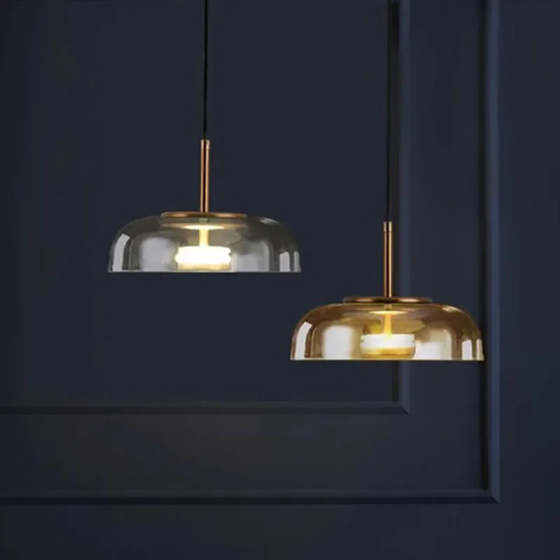 

Modern Pendant Lights Nordic LED Glass Hanglamp For Dining Room Bedroom Loft Lamp Bar Decor Luminaire Suspension Light Fixtures