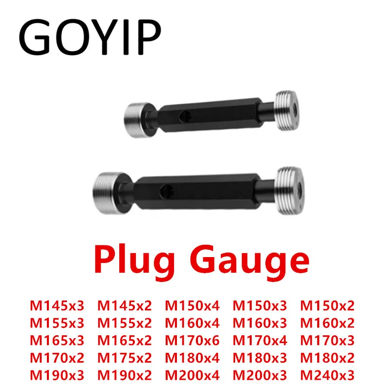 

M145 M150 M155 M160 M165 M170 M175 M180 M190 M200 M240 6H Metric Thread Plug Gauge Go And No-Go Gage Support Customized