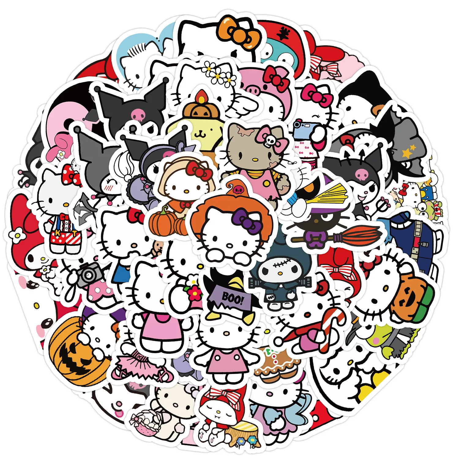 10/30/50PCS Sanrio Hello Kitty Melody Kuromi Stickers Decoration Suitcase Scrapbooking Phone Laptop Stationery Kid's Toy Sticker
10/30/50PCS Sanrio Hello Kitty Melody Kuromi Stickers Decoration Suitcase Scrapbooking Phone Laptop Stationery Kid's Toy Sticker