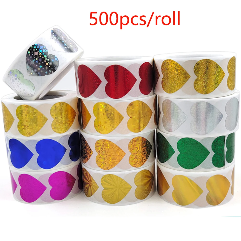 500pcs/roll Love Rainbow Sticker Heart Shape Scrapbooking Gift Packaging Party Wedding Valentine's Day Stationery Sticker
500pcs/roll Love Rainbow Sticker Heart Shape Scrapbooking Gift Packaging Party Wedding Valentine's Day Stationery Sticker