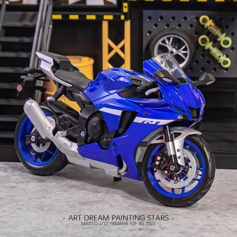 Модель гоночного мотоцикла Maisto 1:12 2021 YAMAHA YZF-R1 из сплава, модель литая металлическая уличная модель мотоцикла, высокая имитация, детская игрушка в подарок
Модель гоночного мотоцикла Maisto 1:12 2021 YAMAHA YZF-R1 из сплава, модель литая металлическая уличная модель мотоцикла, высокая имитация, детская игрушка в подарок