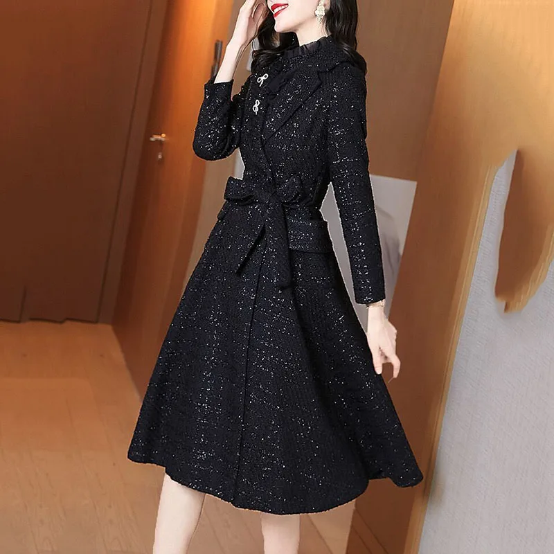 Autumn Winter Wool Windbreaker Jacket Women Overcoat Slim Fit Medium Long Tweed Coat Female Outwear Casual Suit Woolen Casaco
Autumn Winter Wool Windbreaker Jacket Women Overcoat Slim Fit Medium Long Tweed Coat Female Outwear Casual Suit Woolen Casaco