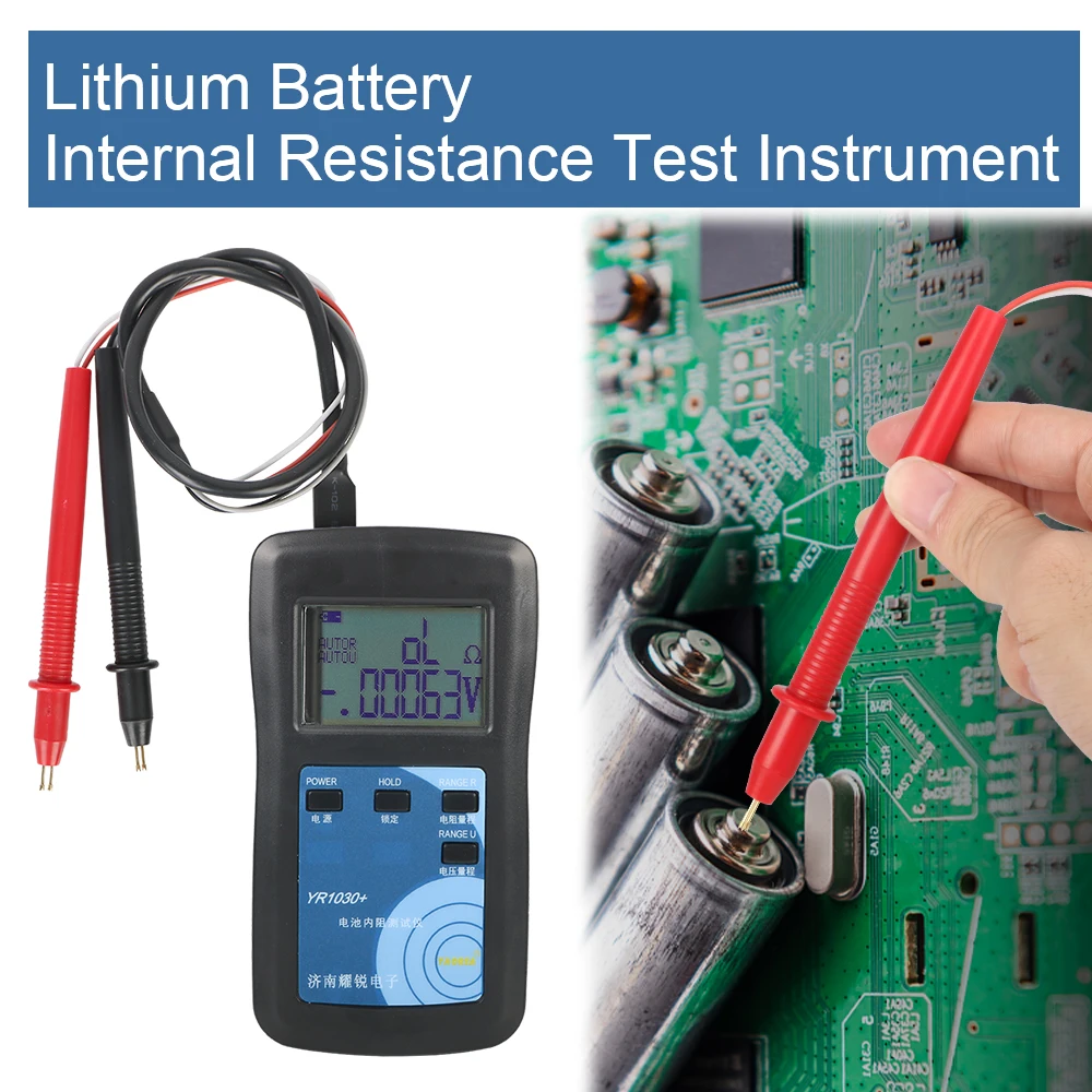 Nickel Nickle Hydride Button Battery 0-28V YR1030 Lithium Battery Internal Resistance Test Instrument Four-Wire High Accurancy
Nickel Nickle Hydride Button Battery 0-28V YR1030 Lithium Battery Internal Resistance Test Instrument Four-Wire High Accurancy