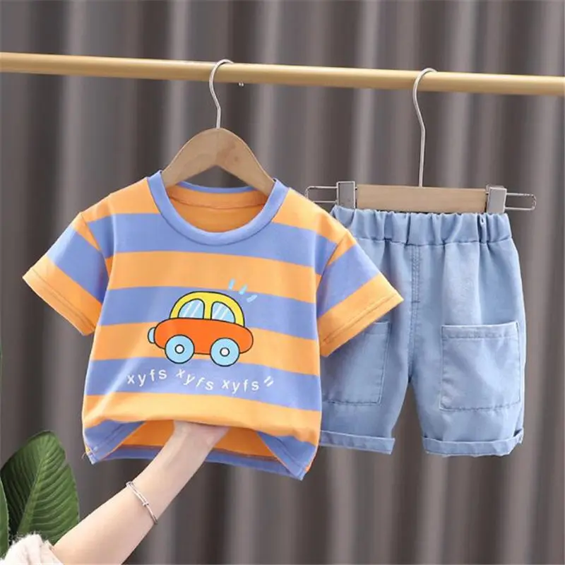 2022 Kids Cartoon Outfit Infant T-shirt Shorts 2Pcs/Set New Fashion Baby Boys Girl Clothing Children Cotton Tracksuits 0-5 YEAR
2022 Kids Cartoon Outfit Infant T-shirt Shorts 2Pcs/Set New Fashion Baby Boys Girl Clothing Children Cotton Tracksuits 0-5 YEAR