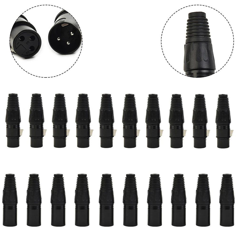 10Pair XLR DMX 3 Pin Male&Female MIC Snake Plug Audio Microphone Cable Connector Microphone Audio Cables Plug Connectors
10Pair XLR DMX 3 Pin Male&Female MIC Snake Plug Audio Microphone Cable Connector Microphone Audio Cables Plug Connectors