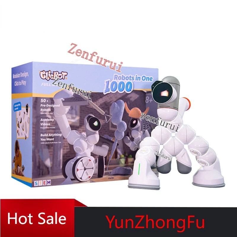Clicbot Intelligent Robot Programming Robot Toy Modular Splicing Robot Dog Adult and Children Gift Master Set
Clicbot Intelligent Robot Programming Robot Toy Modular Splicing Robot Dog Adult and Children Gift Master Set