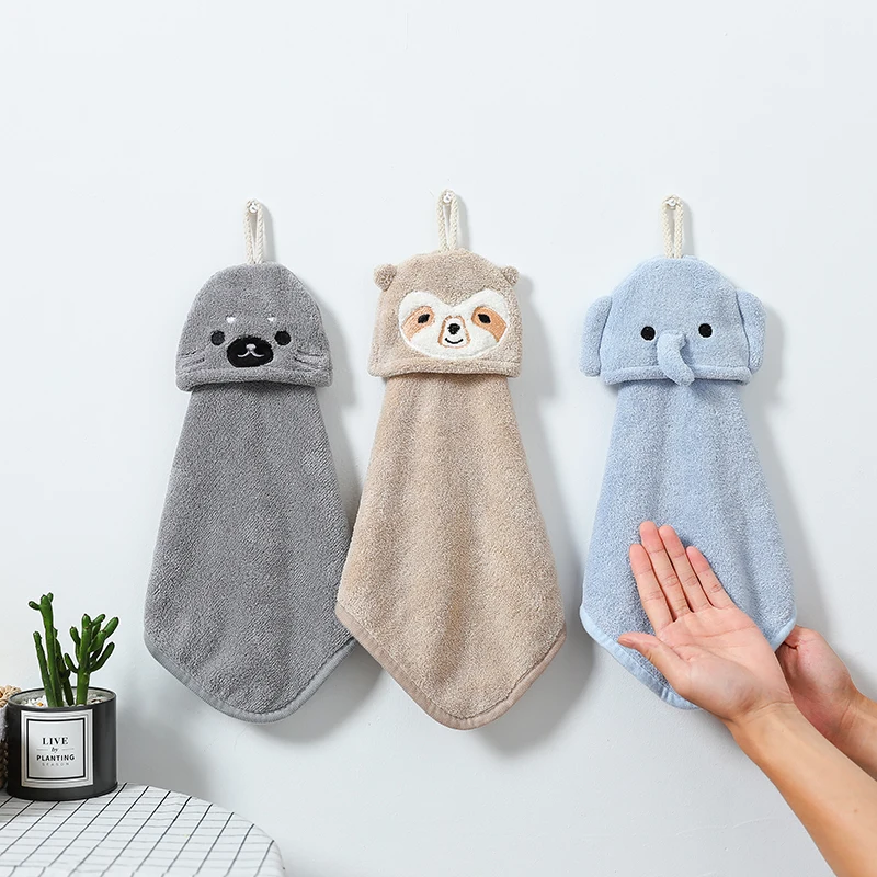Hand Towel for Kids Absorbent Hanging TypeAnimal Embroidered Towelette Home Decora Coral Fleece Hand Towel Bathroom Supplies
Hand Towel for Kids Absorbent Hanging TypeAnimal Embroidered Towelette Home Decora Coral Fleece Hand Towel Bathroom Supplies