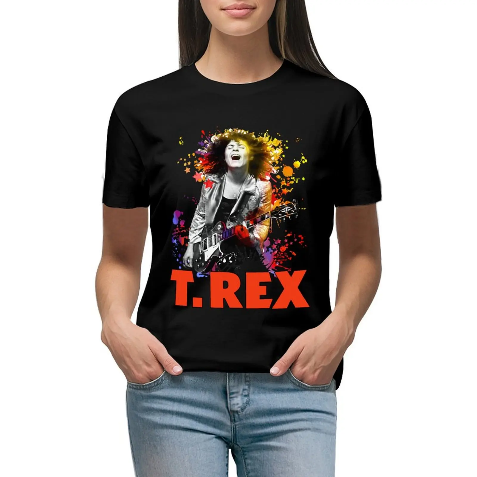 T rex rock band marc bolan retro cool top tee T-shirt vintage clothes woman t shirt
T rex rock band marc bolan retro cool top tee T-shirt vintage clothes woman t shirt