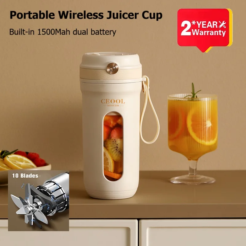 Mini Portable Blender Fresh Juice Machine Juicing Cup Home Electric Milkshake Mixer Machine Blenders For Kitchen Ice Crusher
Mini Portable Blender Fresh Juice Machine Juicing Cup Home Electric Milkshake Mixer Machine Blenders For Kitchen Ice Crusher