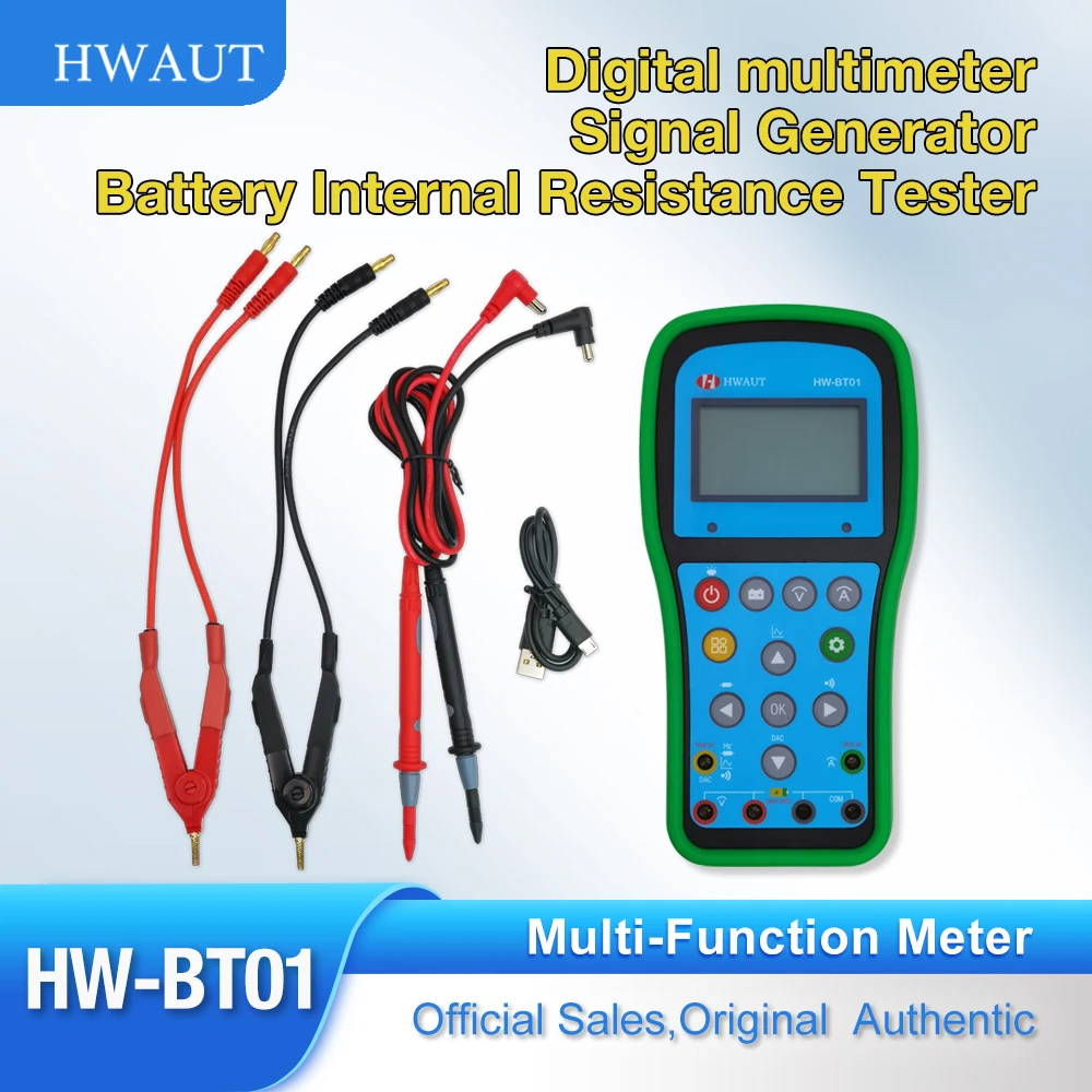 New 3 In 1 WH-BT01 High Precision Battery Internal Resistance Measuring Instrument Digital Multimeter Signal Generator
New 3 In 1 WH-BT01 High Precision Battery Internal Resistance Measuring Instrument Digital Multimeter Signal Generator