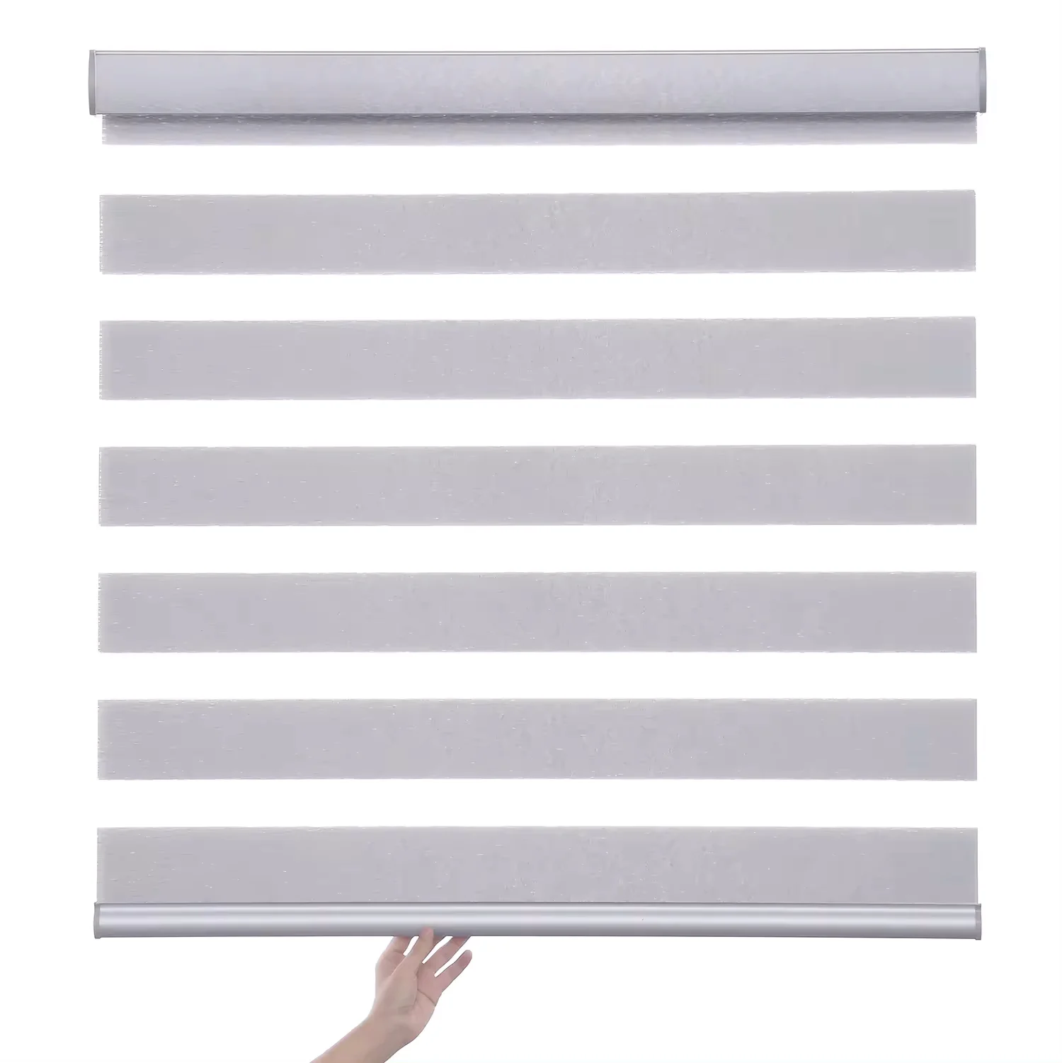 

Factory Price Customized Size America Market Roller Shades Day And Night Manual Cordless Zebra Blinds For Bedroom