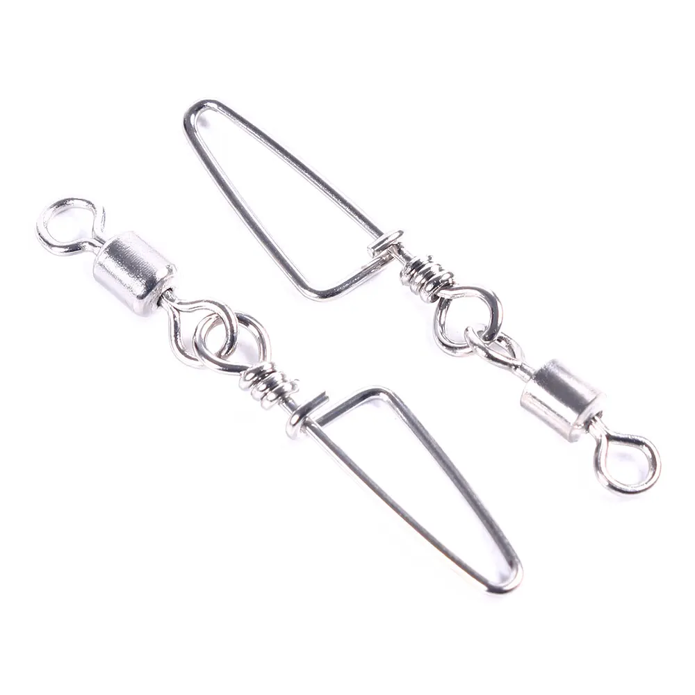 50 Pcs/lot Pesca Stainless Steel Fishing Connector Pin Bearing Rolling Swivel Snap Fishhook Lure Tackle Accessorie 
50 Pcs/lot Pesca Stainless Steel Fishing Connector Pin Bearing Rolling Swivel Snap Fishhook Lure Tackle Accessorie