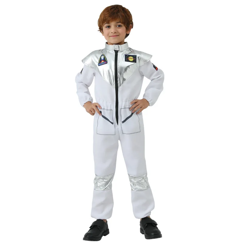 

Детский костюм для косплея на Хэллоуин, белый косплей-костюм астронавта, комбинезон космонавта, карнавальный костюм для вечеринки, маскарадные костюмы для выступлений