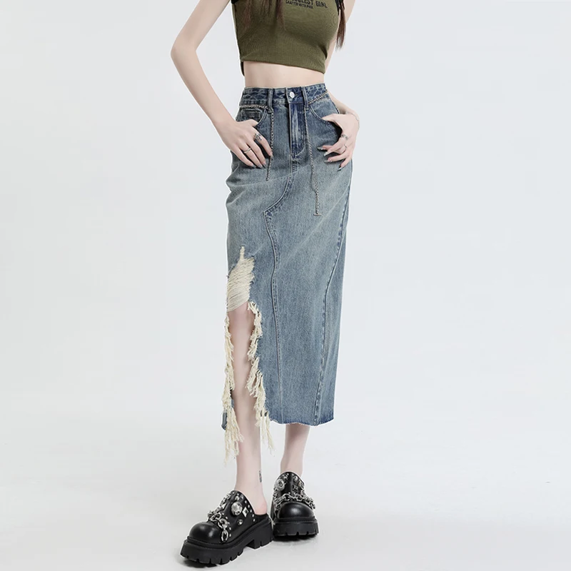 2023 Skirts For Women Summer New Korean Version Vintage High Waist Personality Irregular Mid Length Free Shipping
2023 Skirts For Women Summer New Korean Version Vintage High Waist Personality Irregular Mid Length Free Shipping