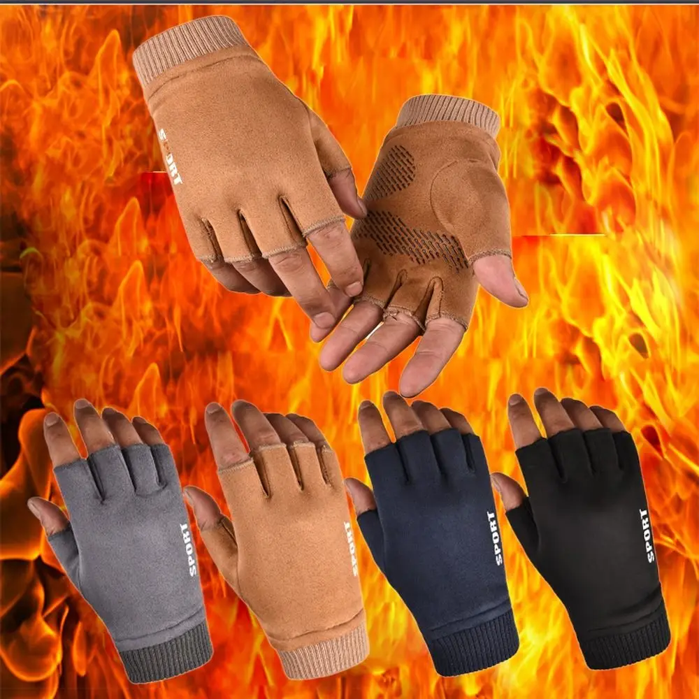 Cold Proof Warm Touch Screen Gloves New Thickened Plush Winter Mitten Windproof Fingerless Gloves Men
Cold Proof Warm Touch Screen Gloves New Thickened Plush Winter Mitten Windproof Fingerless Gloves Men
