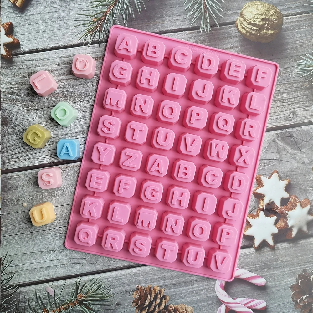 48 Hole Alphabet Silicone Chocolate Mold Cake Baking Mold Handmade Diy Ice Cube Candy Soap Decorating Tool Soap Making Tray
48 Hole Alphabet Silicone Chocolate Mold Cake Baking Mold Handmade Diy Ice Cube Candy Soap Decorating Tool Soap Making Tray