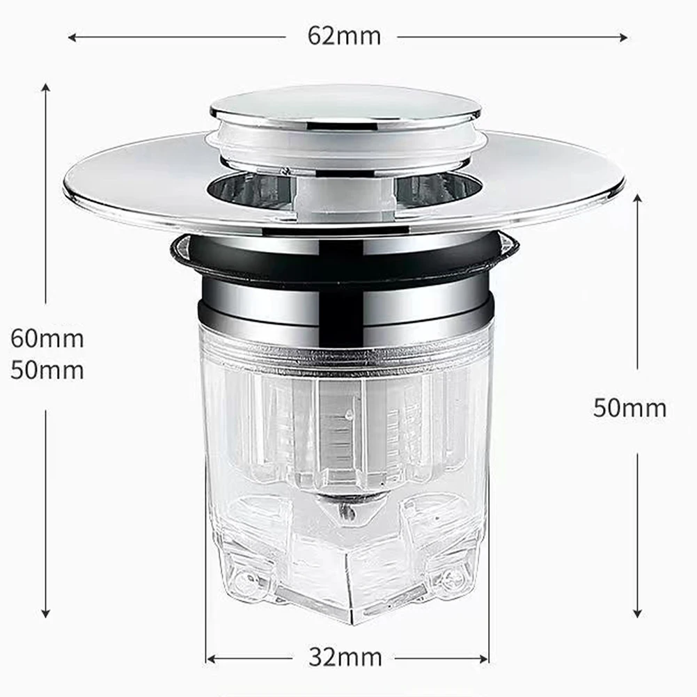 Bathroom Drain Stopper Anti Clogging Easy Installation PopUp Sink Drain Sink Strainer Bathtub Stopper Sink Drain Accessory
Bathroom Drain Stopper Anti Clogging Easy Installation PopUp Sink Drain Sink Strainer Bathtub Stopper Sink Drain Accessory