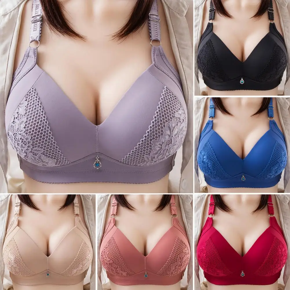 Women Bra Solid Adjustable Strap Back Closure Breathable Lace Support Breast Patchwork Wide Straps Sturdy Buckle Lady Brassiere
Women Bra Solid Adjustable Strap Back Closure Breathable Lace Support Breast Patchwork Wide Straps Sturdy Buckle Lady Brassiere