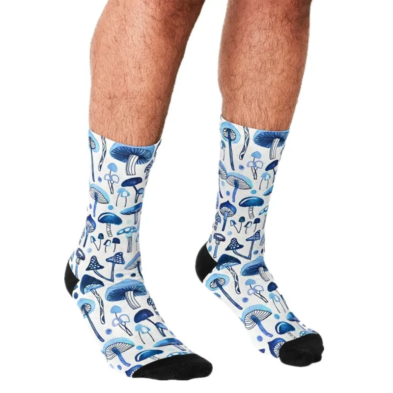 Men's Funny socks Blue Mushrooms Printed Socks harajuku Men Happy hip hop Novelty cute boys Crew Casual Crazy Socks for men
Men's Funny socks Blue Mushrooms Printed Socks harajuku Men Happy hip hop Novelty cute boys Crew Casual Crazy Socks for men