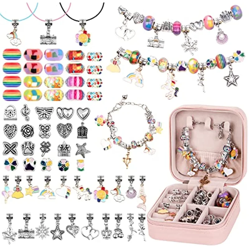 DIY Crystal Bracelet Set Beads for Jewelry Making Kit Unicorns Arts Crafts Gifts Set for with a Portable Bracelet Organizer Box
DIY Crystal Bracelet Set Beads for Jewelry Making Kit Unicorns Arts Crafts Gifts Set for with a Portable Bracelet Organizer Box