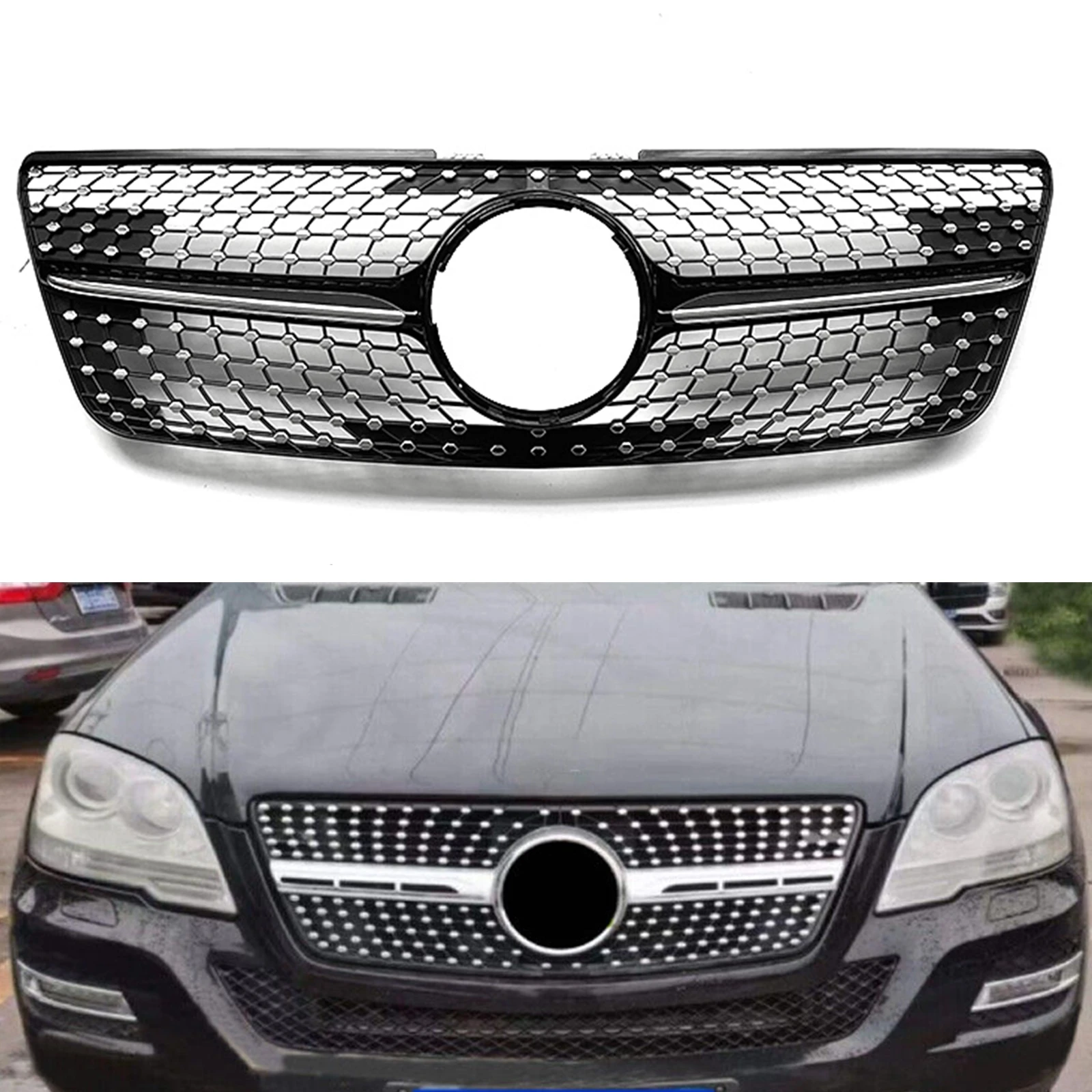 Grill Front Grille For Mercedes Benz W164 ML Class 2009-2012 ML320 ML350 ML500 Black/Silver Upper Bumper Hood Mesh
Grill Front Grille For Mercedes Benz W164 ML Class 2009-2012 ML320 ML350 ML500 Black/Silver Upper Bumper Hood Mesh